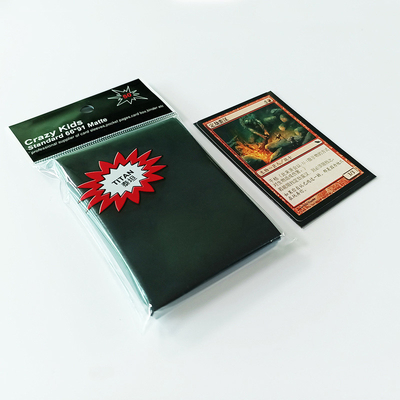 MTG 保護マット ブラック カード スリーブ 66X91mm イージー シャッフル PP ソリッド