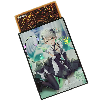 熱い販売のYugiohのトレーディング カードは62x89mmにスリーブを付ける芸術によって印刷される日本製アニメカードがMTG注文のプラスチック カード袖にスリーブを付ける