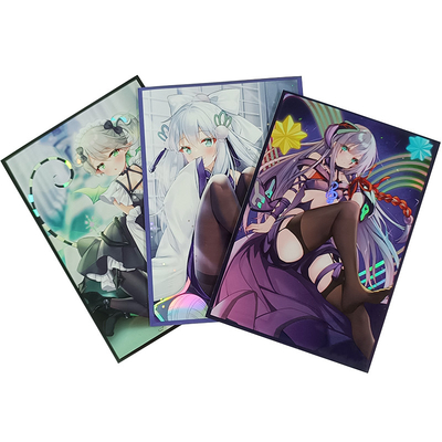 オーダーメイド ホロ印刷 アートカード袖 ユギオ MTG TCG ホログラム アニメ カスタム 取引ボード ゲームカード袖
