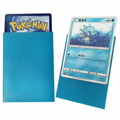 アシドとPVCのない66x91MTG 標準マットブルーゲーム プラスチックカード袖