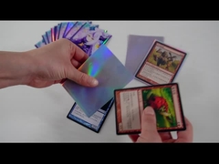 印刷された輝いたレーザー光線写真カードは中性のデッキの保護装置の袖にスリーブを付ける