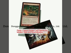 モダンなスタイルとパーソナライゼーションのためのプラスチックカスタム印刷カード袖