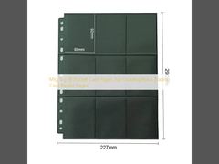 MTG TCG 18ポケットカードページ トップローディング ブラック トレーディングカードバインダーページ